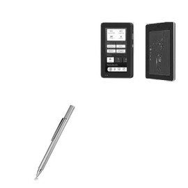 BoxWave Stylus Pen Compatible with Geekland Android PoE Wall Mount Tablet for Home or Building Automation (5 in) - FineTouch Capacitive Stylus, Super Precise Stylus Pen - Metallic Silver