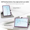 JRTAL Compatible with Doogee T10E Case, 360° Rotating Cover Faux
