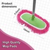 Rwotlls Reusable Microfiber Mop Pads Compatible with Swiffer Sweeper, Dry