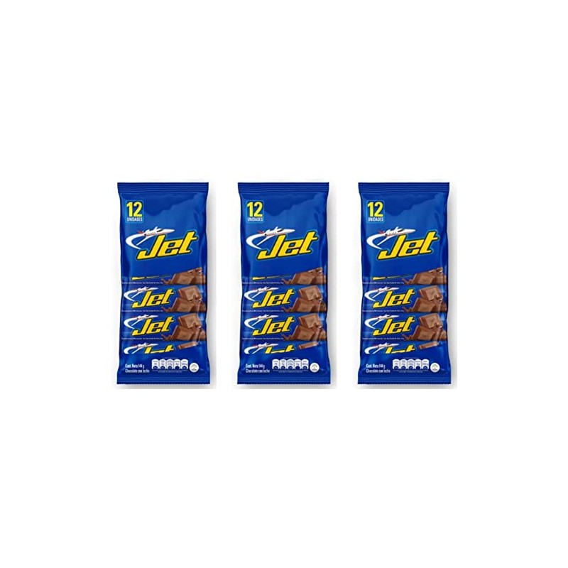 Chocolatina Jet (36 pack) a Colombian Chocolate candy bar snack