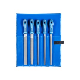 Pferd 542WR250H2 Type Cut 2 Machinist's File Set, Multi-Colour, 250 mm, Set of 5 Pieces