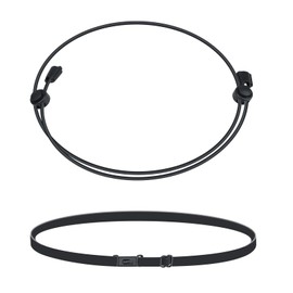 Pankousa 2PCS Adjustable Shirt Tuck Band Women,Stretchy & Invisible Shirt Tuck Band Women,Makeover Top Style(A Black + B Black)