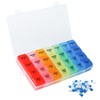 Weekly Pill Box with 28 Compartments Daily - Organizer for