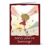 Large A4 Sorry You are Leaving Card - Good Luck