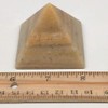 WatanGems 131.2g,2.1"x1.7" Natural Yellow Aventurine Pyramid Gemstone Crystal from India,MF3526