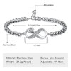 VCCWYQK Infinity Urn Bracelet for Ashes for Women Men, Stainless
