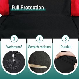 QYMOTO Coleman KT196 Go Kart Seat Cover,CK196-T 200GK Bench Double Seat Cover Heavy Duty Waterproof Sratch-Resistant Protect The Seat from Wear and Tear Go Kart Accessories