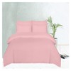 Apex Furnishings Single Duvet Cover Set Blush Pink, Brushed Microfibre