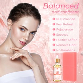 2Pcs Yoni Soap and Yoni Oil Set, Vaginal Wash for Women Feminine Wash Vaginial Deodorants pH Balance, Eliminates Odor, Peach Feminine Essential Oil 30ml/1 oz, Peach Vaginal Care Soap 3.53 oz