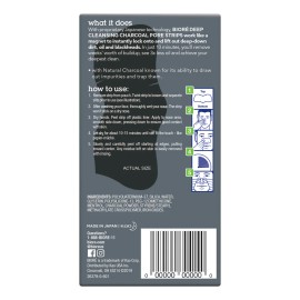 Bioré, Banditas Men Skincare Carbón, 6 Piezas Grasa                                                                                                   