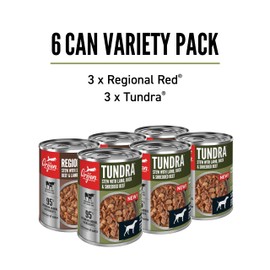 ORIJEN™ Premium Wet Dog Food Variety Pack Regional Red + Tundra Recipes, 12.8oz Cans (6 Count, 3 of Each)