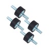 Rubber Mount Damper for Air Compressor, Engine Shock Isolator, Threaded