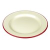 New Falcon Enamel Round Pie Baking Dinner Plate Cream with