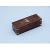 Antique Brass with Leather Spyglass with Rosewood Box 15" -