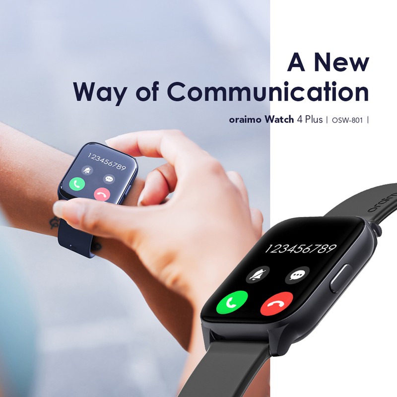 Oraimo Watch 4 Plus 2.01″ HD IP68 Smart Watch