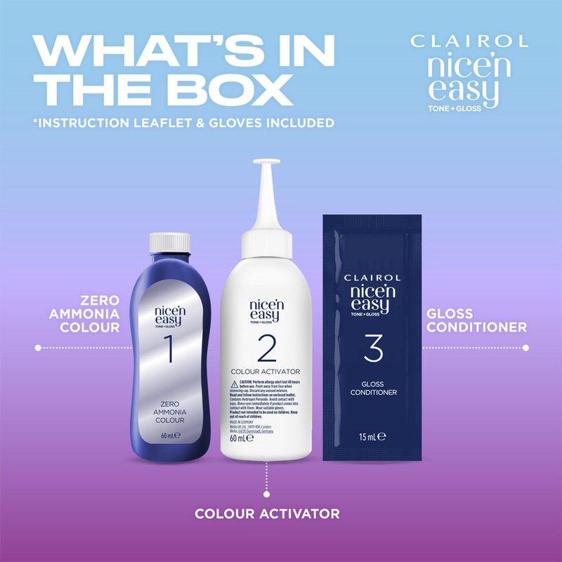CLAIROL NICE'N EASY TONE+GLOSS SEMI PERMANENT HAIR DYE - 511/77