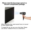 Large Bass Trap Acoustic Foam Corner, 4 Pack Delta Bass