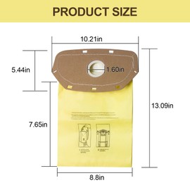 AH10232 Type CB1A Allergen Filtration Backpack Vacuum Bag Fit for Hoover Backpack Vacuum CH34006, CH93600, and CH93619(5 Pack)