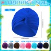 Shyyween 9 Pieces Swim Caps for Women Polyester Swimming Turban