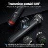 Phenyx Pro Sistema de Micrófono Inalámbrico UHF Dual PTU-71-2H