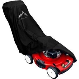 Himal Outdoors Lawn Mower Cover - Heavy Duty 600D Polyester Oxford Waterproof, UV Protection Universal Fit with Drawstring & Cover Storage Bag, Black