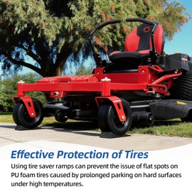 11x4.00-5” Flat Free Lawn Mower Tire and Wheel, Comes with Saver Ramp, 3/4" or 5/8" Bearing, 3.4"-4"-4.5"-5" Centered Hub, Smooth Tread Tire for Zero Turn Mowers, 2 Pcs