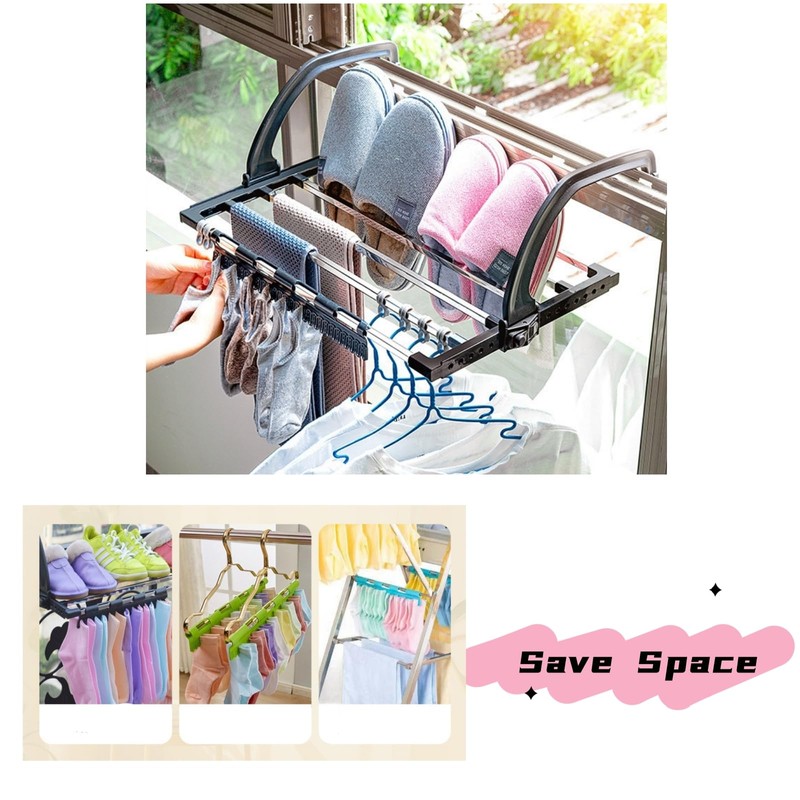 4 Pcs Portable Laundry Hooks,sock blockers,hat storage,Holder for Socks,Washing Line