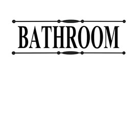 Pantry Vinyl Wall Decal Door Decals Wall Decor Home Decor Kitchen Decor Wall Art Quotes Letters for Home House Farm House Gifts Signs Inspirational (Bathroom)