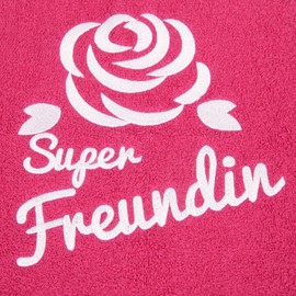 Abc Casa Super Girlfriend Towel for Birthday, Valentine's Day, Name Day, Anniversary - A Practical Anniversary Gift Idea for Your Best Friend