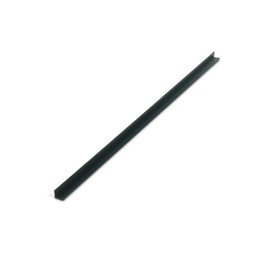 Outwater Plastics 1919-Bk Black 1/4 Inch X 1/4 Inch X 3/64 (.047) Inch Thick Styrene Plastic Even Leg Angle Moulding 48 Inch Lengths (Pack of 3)