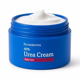 NUVADERMIS Crema De Urea 40 Por Ciento Para Pies - 40% Loción Reparadora De Pies Con Urea - Fuerza Máxima Para Tacones Secos Y Agrietados - 2% De Ácido Salicílico, Manteca De Karité, Ace