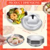 Baderke 50 Pcs Grillable Shells Stainless Steel Reusable All Purpose