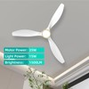 Roomratv Ceiling Fans with Lights,Large Airflow 52inch Modern Ceiling Fan
