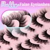 Losha Lashes Wispy False Eyelashes C Curl Cat Eye Lashes