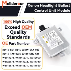 Xenon Headlight Ballast with Igniter and D2S Bulb Compatible with Acura 2006-2014, for Honda 2004-2014, for Mazda 2007-2014, for Mitsubishi 2007-2012.Replace# W3T15671, W3T16271, W3T20971.