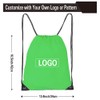 Mochila con cordón a granel, bolsa de poliéster para gimnasio
