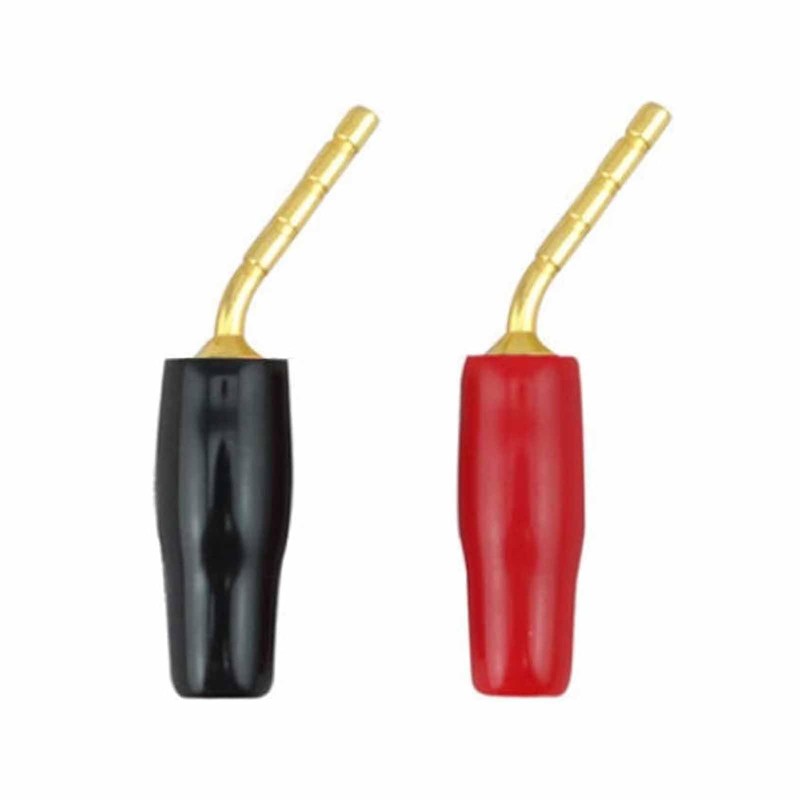 MZOYOURO Banana Plug Pin Screw 12pcs 2mm Gold Plated Audio