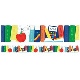 Eureka Books and Tools Extra Wide Decorative Classroom and Bulletin Board Trim for Teachers, 3.25" Wide, 12 Strips for 37 Total Feet