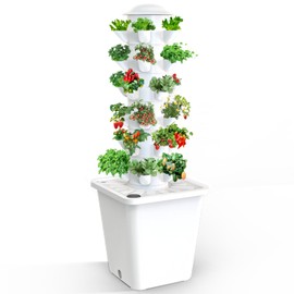 OvyNewzly Hydroponics Growing System,Vertical Indoor Garden Planter,30 Plants Hydroponic Germination Kit for Gardening Lover