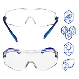 Dräger Safety Over Glasses X-pect 8120 | 1 Pair | Anti-Scratch Eye Protective Workplace Goggles for Professional or Personal Use | For Construction, Laboratory, Chemicals