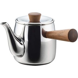 Miyazaki Seisakusho Tea Kettle with Tea Strainer, Not for Direct Flame, 0.38 L, Mirror, Small, CHA-1