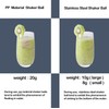 midgreyeye 4 Stück Kunststoff Shaker Kugel Shaker Proteinshake Shaker Ball