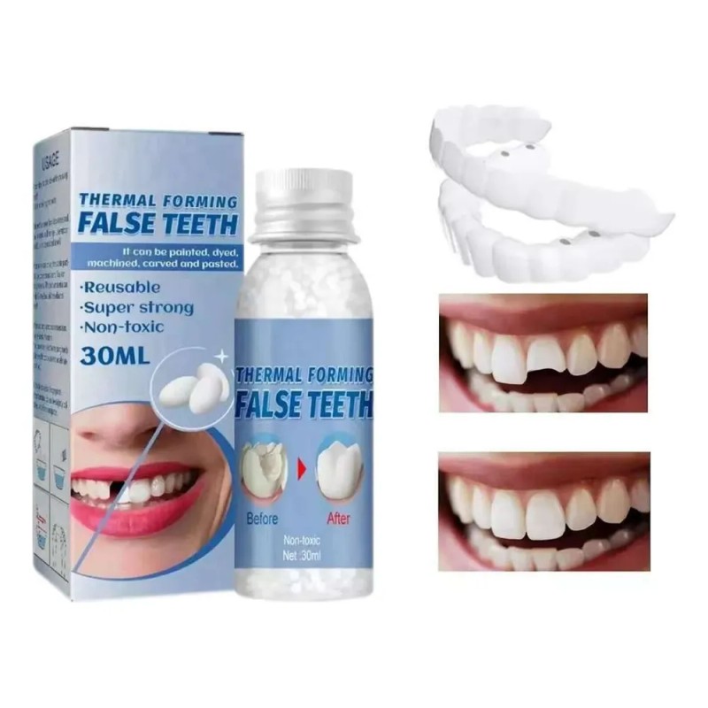 Perlas Reparación Dientes Postizos Dientes Gránulos 30ml
