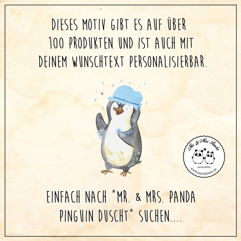 Mr. & Mrs. Panda Organic Baby Bib Penguin Shower, White