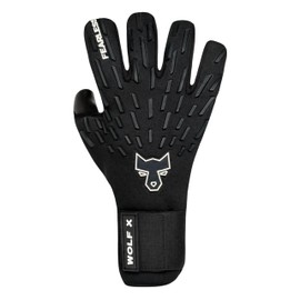 FEARLESS GOALKEEPERS Wolf X Gloves - Breathable Goalkeeper Gloves, Non-Slip Grip, Negative Cut and Second Skin Feel - For Adults and Children