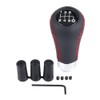 Gear Shift Knob 6 Speed, PU Leather Universal Car Auto/Manual