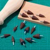 Yalikop 80 Pcs 1/4" Shank 80 Grit Cone Shape Abrasive