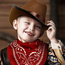 JeVenis Cowboy Hat Clothes For Kids Western Cowboy Costume for Boys Farm Dress Up Cowboy Costume Bandanna