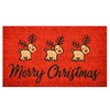 Calloway Mills 107312436 Merry Christmas Deer Doormat 24" x 36"