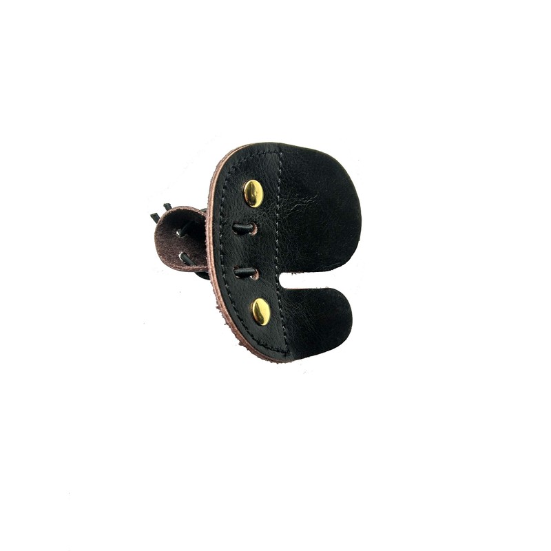 Windfulogo Cow Leather Archery Finger Tab Long Bow Hand Protector
